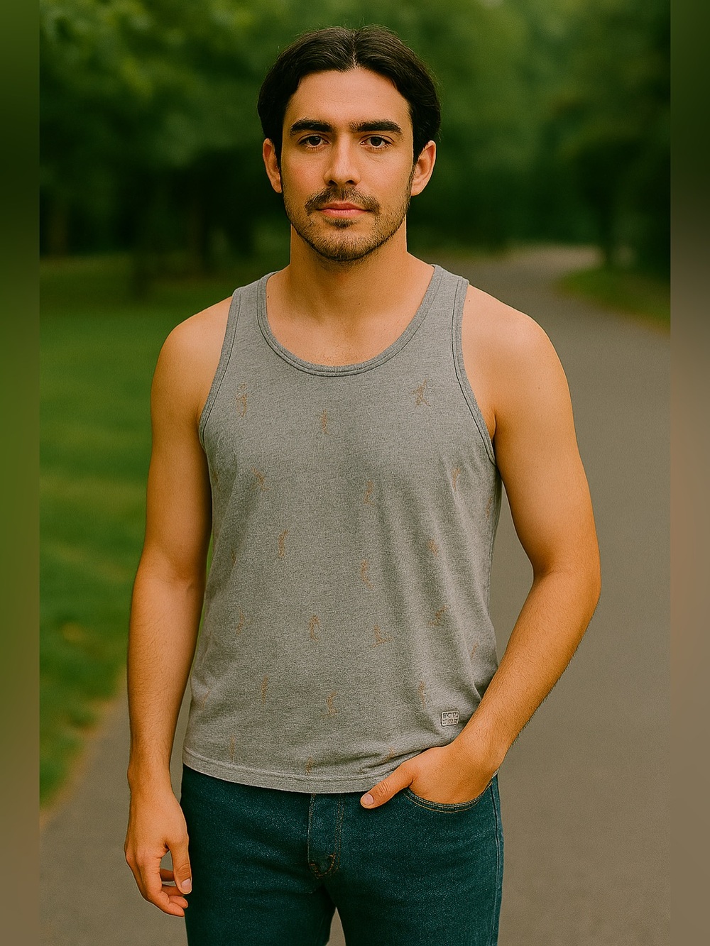 Men’s Gray Revolution Tank Top